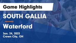 SOUTH GALLIA  vs Waterford  Game Highlights - Jan. 24, 2023