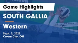 SOUTH GALLIA  vs Western  Game Highlights - Sept. 3, 2022