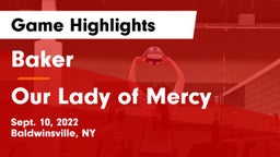 Baker  vs Our Lady of Mercy Game Highlights - Sept. 10, 2022