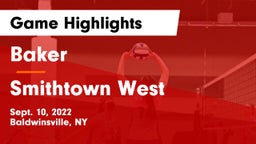Baker  vs Smithtown West  Game Highlights - Sept. 10, 2022