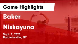 Baker  vs Niskayuna  Game Highlights - Sept. 9, 2023