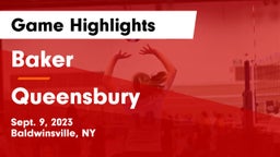 Baker  vs Queensbury  Game Highlights - Sept. 9, 2023