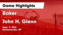 Baker  vs John H. Glenn  Game Highlights - Sept. 9, 2023