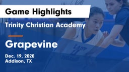 Trinity Christian Academy  vs Grapevine  Game Highlights - Dec. 19, 2020