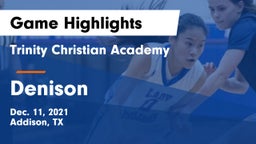 Trinity Christian Academy  vs Denison  Game Highlights - Dec. 11, 2021