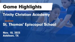 Trinity Christian Academy  vs St. Thomas' Episcopal School Game Highlights - Nov. 10, 2023