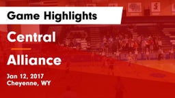 Central  vs Alliance  Game Highlights - Jan 12, 2017