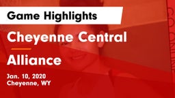 Cheyenne Central  vs Alliance  Game Highlights - Jan. 10, 2020
