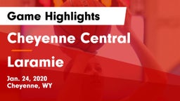 Cheyenne Central  vs Laramie  Game Highlights - Jan. 24, 2020