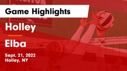 Holley  vs Elba  Game Highlights - Sept. 21, 2022