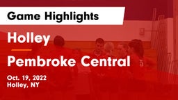 Holley  vs Pembroke Central Game Highlights - Oct. 19, 2022