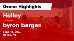 Holley  vs byron bergen Game Highlights - Sept. 13, 2023