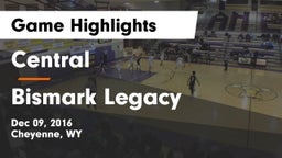Central  vs Bismark Legacy Game Highlights - Dec 09, 2016