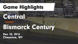 Central  vs Bismarck Century Game Highlights - Dec 10, 2016