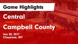 Central  vs Campbell County  Game Highlights - Jan 28, 2017