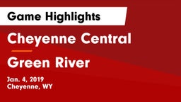 Cheyenne Central  vs Green River  Game Highlights - Jan. 4, 2019