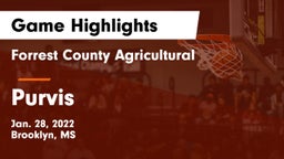 Forrest County Agricultural  vs Purvis  Game Highlights - Jan. 28, 2022