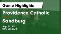 Providence Catholic  vs Sandburg  Game Highlights - Aug. 27, 2021