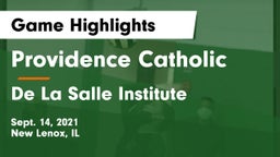 Providence Catholic  vs De La Salle Institute Game Highlights - Sept. 14, 2021