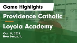 Providence Catholic  vs Loyola Academy  Game Highlights - Oct. 14, 2021