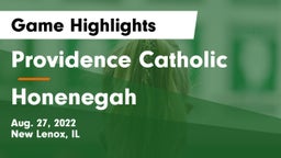 Providence Catholic  vs Honenegah Game Highlights - Aug. 27, 2022