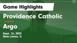 Providence Catholic  vs Argo Game Highlights - Sept. 16, 2023