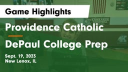 Providence Catholic  vs DePaul College Prep Game Highlights - Sept. 19, 2023