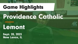 Providence Catholic  vs Lemont  Game Highlights - Sept. 20, 2023