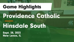 Providence Catholic  vs Hinsdale South  Game Highlights - Sept. 28, 2023