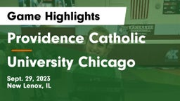 Providence Catholic  vs University Chicago Game Highlights - Sept. 29, 2023