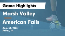 Marsh Valley  vs American Falls  Game Highlights - Aug. 31, 2023
