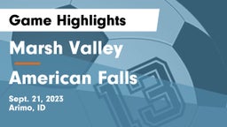 Marsh Valley  vs American Falls  Game Highlights - Sept. 21, 2023