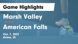 Marsh Valley  vs American Falls  Game Highlights - Oct. 7, 2023