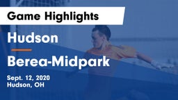 Hudson  vs Berea-Midpark  Game Highlights - Sept. 12, 2020