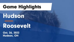 Hudson  vs Roosevelt  Game Highlights - Oct. 26, 2022