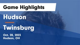 Hudson  vs Twinsburg  Game Highlights - Oct. 28, 2023