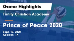 Trinity Christian Academy  vs Prince of Peace 2020 Game Highlights - Sept. 10, 2020
