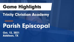 Trinity Christian Academy  vs Parish Episcopal  Game Highlights - Oct. 12, 2021