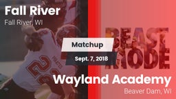 Matchup: Fall River High vs. Wayland Academy  2018