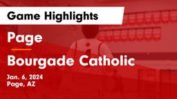 Page  vs Bourgade Catholic  Game Highlights - Jan. 6, 2024