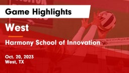 West  vs Harmony School of Innovation Game Highlights - Oct. 20, 2023