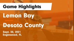 Lemon Bay  vs Desoto County  Game Highlights - Sept. 30, 2021