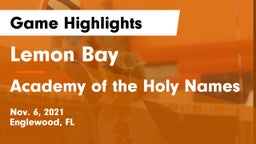 Lemon Bay  vs Academy of the Holy Names Game Highlights - Nov. 6, 2021