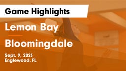 Lemon Bay  vs Bloomingdale  Game Highlights - Sept. 9, 2023