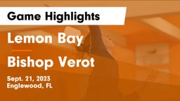 Lemon Bay  vs Bishop Verot  Game Highlights - Sept. 21, 2023