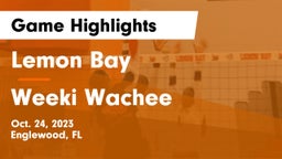 Lemon Bay  vs Weeki Wachee  Game Highlights - Oct. 24, 2023