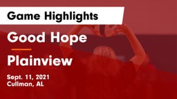 Good Hope  vs Plainview  Game Highlights - Sept. 11, 2021