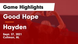 Good Hope  vs Hayden Game Highlights - Sept. 27, 2021