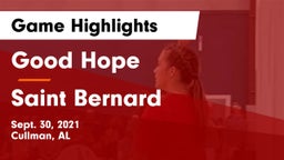 Good Hope  vs Saint Bernard Game Highlights - Sept. 30, 2021