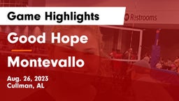 Good Hope  vs Montevallo Game Highlights - Aug. 26, 2023